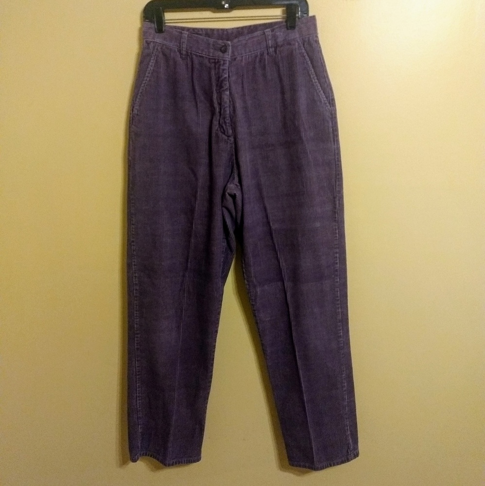 Woolrich hi waist cord jeans vtg plum sz 10 *X